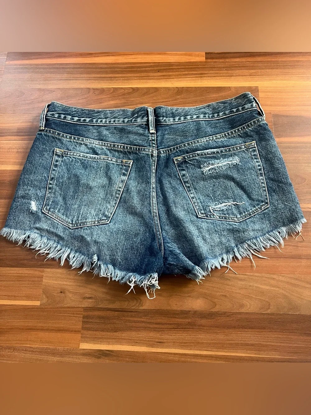 Free People We The Free Denim Distressed Shorts